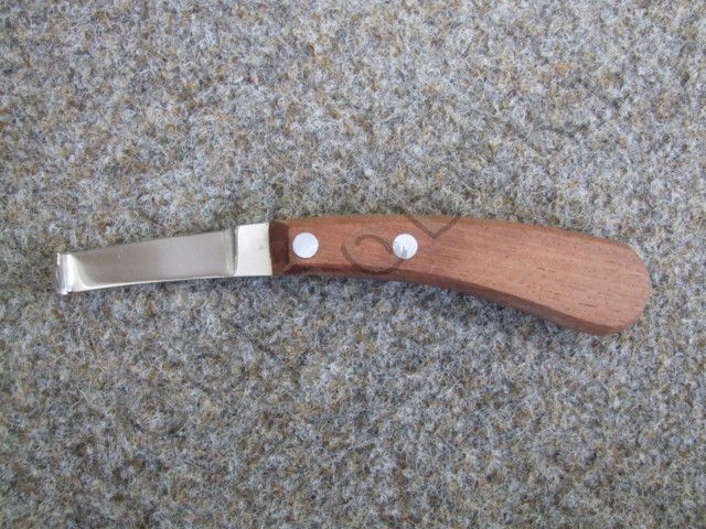 Velký obrázek Nůž kopytní ve dřevě pro leváky