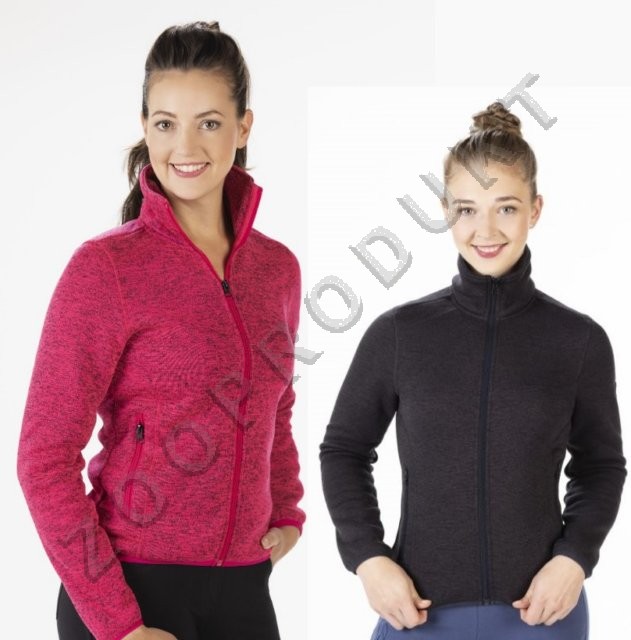 Obrázky ke zboží: Mikina dámská fleece hřejivá zestíhlující dvě přední kapsy