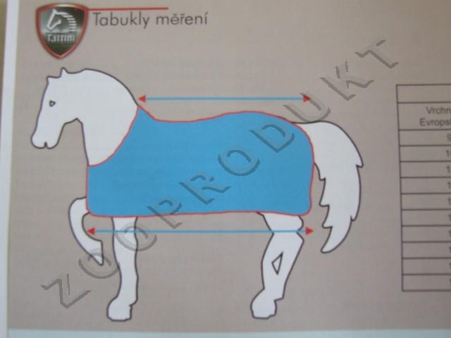 Obrázky ke zboží: Deka letní pevná tkaná Tattini křížové zapínání pony