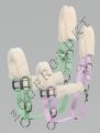 Náhled obrázku Ohlávka nylonová měkký umělý beránek stavitelná