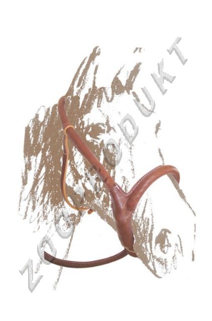 Velký obrázek Ohlávka pošitá kůží konopný provaz stavitelný nánosník