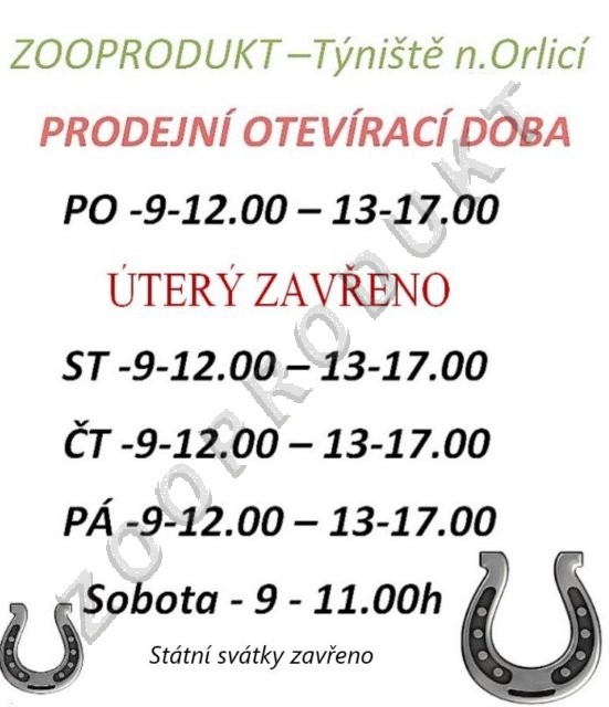 Obrázky ke zboží: Zooprodukt prodejní doba Týniště nad Orlicí