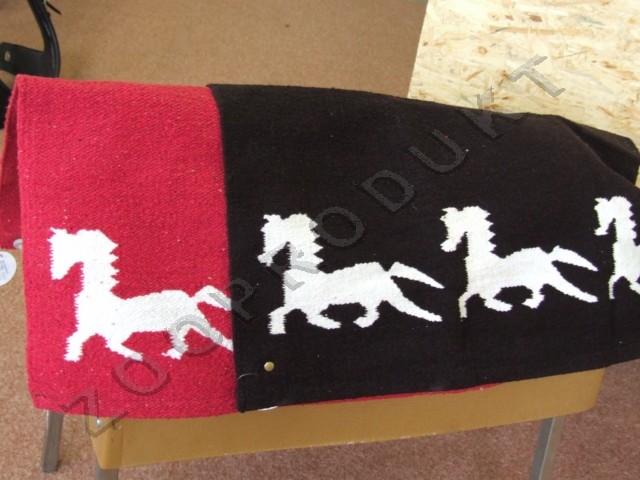 Velký obrázek Navajo tkané jednoduché s běžícími koňmi